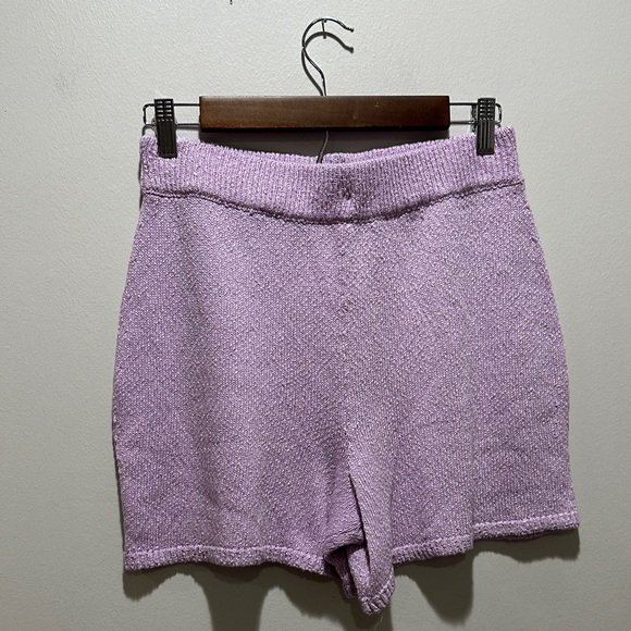Free People Lavender V-Neck Knit Tank & Shorts Loungewear Set - Picture 6 of 11